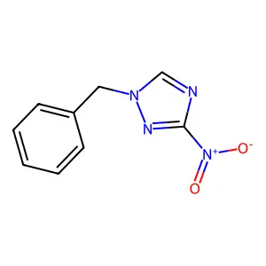 1-benzyl-3-nitro-1H-1,2,4-triazole structure