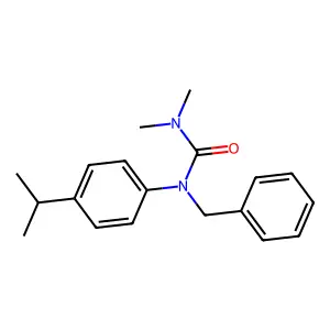 Urea, N,N-dimethyl-N'-(4-(1-methylethyl)phenyl)-N'-(phenylmethyl)- structure