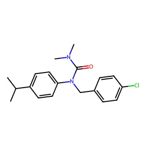 Urea, 3-((4-chlorophenyl)methyl)-1,1-dimethyl-3-(4-propan-2-ylphenyl)- structure