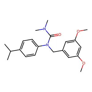 Urea, 3-((3,5-dimethoxyphenyl)methyl)-1,1-dimethyl-3-(4-propan-2-ylphenyl)- structure