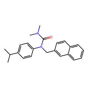 Urea, 1,1-dimethyl-3-(naphthalen-2-ylmethyl)-3-(4-propan-2-ylphenyl)- structure