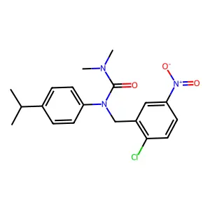 Urea, N-((2-chloro-5-nitrophenyl)methyl)-N',N'-dimethyl-N-(4-(1-methylethyl)phenyl)- structure