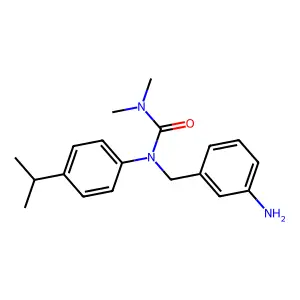 Urea, N-((3-aminophenyl)methyl)-N',N'-dimethyl-N-(4-(1-methylethyl)phenyl)- structure