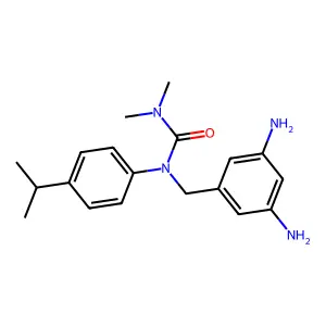 Urea, N-((3,5-diaminophenyl)methyl)-N',N'-dimethyl-N-(4-(1-methylethyl)phenyl)- structure