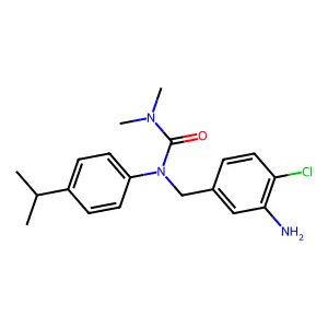 Urea, 3-((3-Amino-4-chlorophenyl)methyl)-1,1-dimethyl-3-(4-propan-2-ylphenyl)- structure