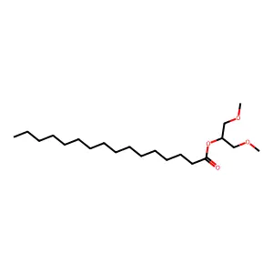 Hexadecanoic acid, 2-methoxy-1-(methoxymethyl)ethyl ester structure