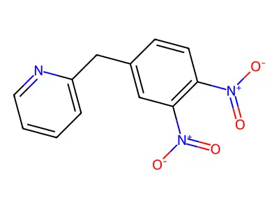 2-(3,4-Dinitrobenzyl)pyridine structure