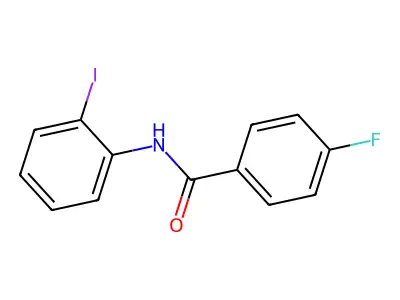 4-fluoro-N-(2-iodophenyl)benzamide structure