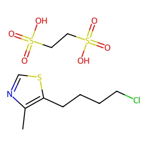 Thiazole, 5-(4-chlorobutyl)-4-methyl-, 1,2-ethanedisulfonate structure