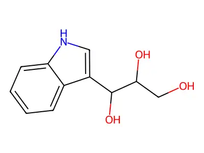 1-(3-Indolyl)propane-1,2,3-triol structure