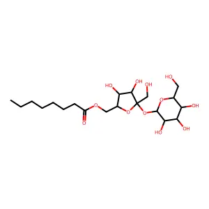 6-o-Capryloylsucrose structure