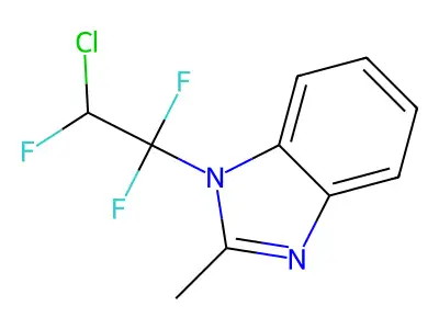 1-(2-Chloro-1,1,2-trifluoroethyl)-2-methylbenzimidazole structure