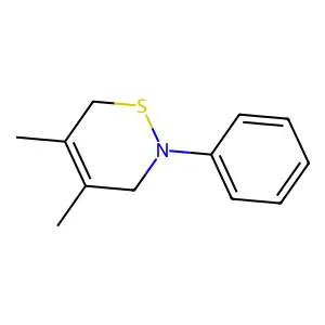 4,5-Dimethyl-2-phenyl-3,6-dihydro-2H-1,2-thiazine structure