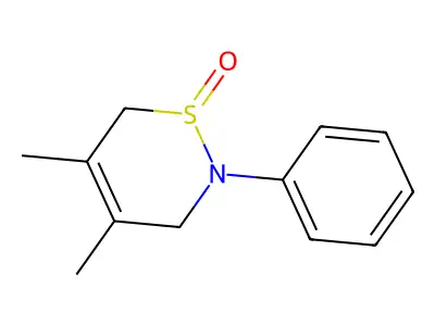 4,5-Dimethyl-2-phenyl-3,6-dihydro-2H-1,2-thiazine 1-oxide structure