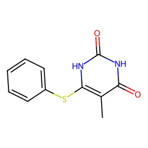 6-(Phenylthio)thymine structure