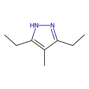 3,5-Diethyl-4-methylpyrazole structure