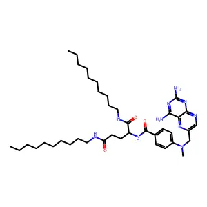 methotrexate-N,N'-bis(decylamide) structure