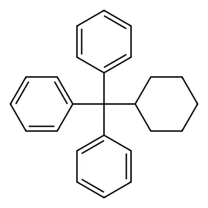 [Cyclohexyl(diphenyl)methyl]benzene structure