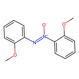 Diazene, bis(2-methoxyphenyl)-, 1-oxide structure