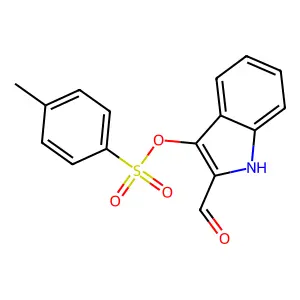 2-formyl-1H-indol-3-yl 4-methylbenzenesulfonate structure