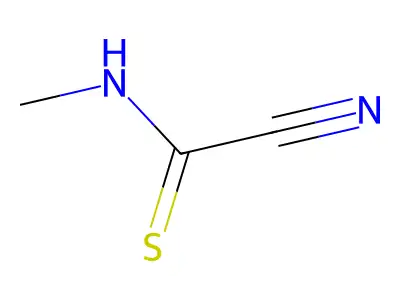 Cyano-N-methylthioformamide structure