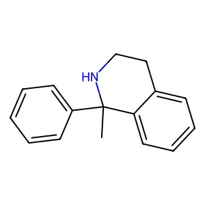 1,2,3,4-Tetrahydro-1-methyl-1-phenylisoquinoline structure
