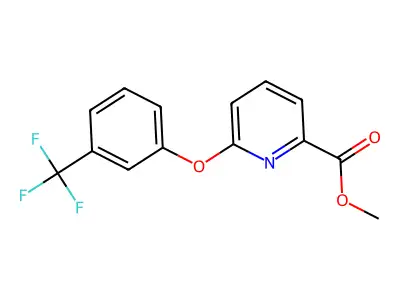 Methyl 6-[3-(trifluoromethyl)phenoxy]-2-pyridinecarboxylate structure