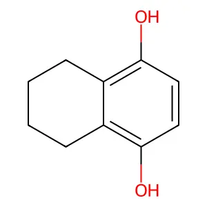 5,6,7,8-Tetrahydro-1,4-naphthalenediol structure