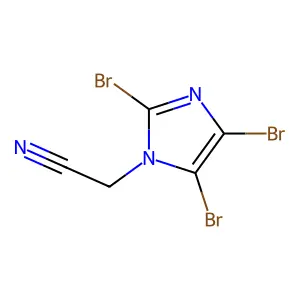 2-(2,4,5-Tribromoimidazol-1-yl)acetonitrile structure