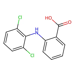 N-(2,6-Dichlorophenyl)anthranilic acid structure