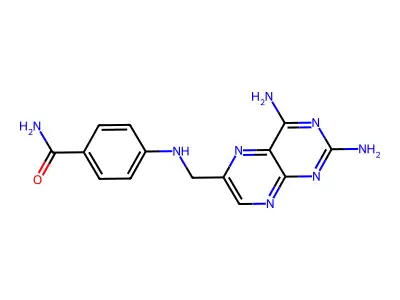 4-{[(2,4-Diaminopteridin-6-yl)methyl]amino}benzamide structure