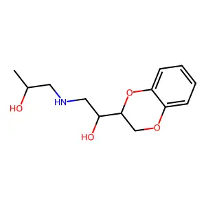 1,4-Benzodioxan-2-methanol, alpha-(((2-hydroxypropyl)amino)methyl)- structure