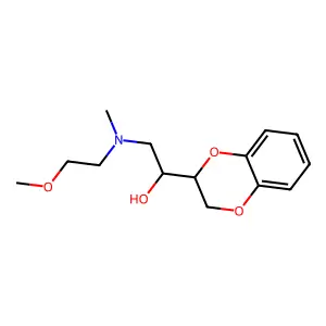 1,4-Benzodioxan-2-methanol, alpha-((N-(2-methoxyethyl)methylamino)methyl)- structure