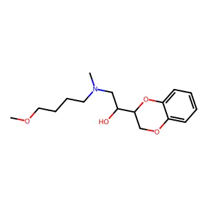 1,4-Benzodioxan-2-methanol, alpha-(((4-methoxybutyl)methylamino)methyl)- structure