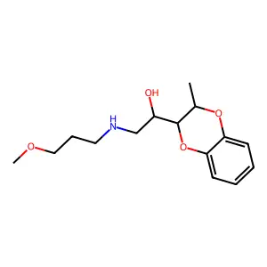 1,4-Benzodioxan-2-methanol, alpha-(((3-methoxypropyl)amino)methyl)-3-methyl- structure