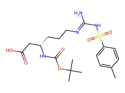 Boc-L-beta-homoarginine(tos) structure
