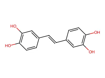 3,4,3',4'-Tetrahydroxystilbene structure