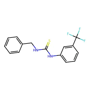 N-benzyl-N'-[3-(trifluoromethyl)phenyl]thiourea structure