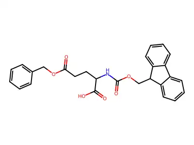 (2R)-2-(9H-fluoren-9-ylmethoxycarbonylamino)-5-oxo-5-phenylmethoxypentanoic acid structure