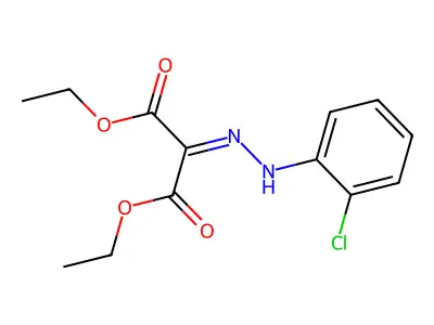 Diethyl 2-[(2-chlorophenyl)hydrazinylidene]propanedioate structure