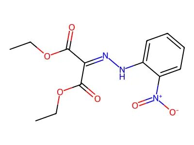 Diethyl 2-(2-(2-nitrophenyl)hydrazono)malonate structure
