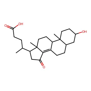 3-羟基-15-酮-胆-8(14)-烯-24-酸 structure
