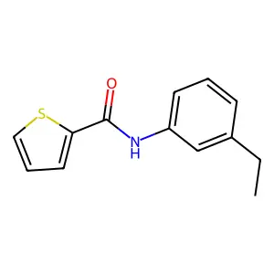 N-(3-ethylphenyl)thiophene-2-carboxamide structure