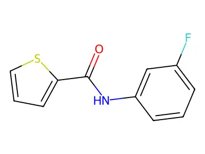 N-(3-Fluorophenyl)-2-thiophenecarboxamide structure