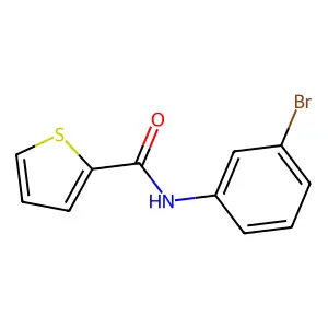 N-(3-bromophenyl)thiophene-2-carboxamide structure