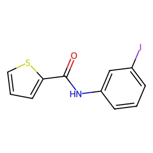 N-(3-iodophenyl)thiophene-2-carboxamide structure