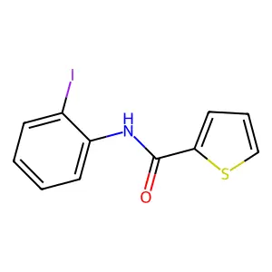 N-(2-iodophenyl)thiophene-2-carboxamide structure