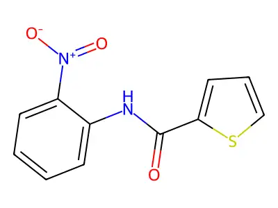 N-(2-nitrophenyl)thiophene-2-carboxamide structure