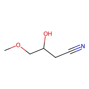 3-Hydroxy-4-methoxybutanenitrile structure