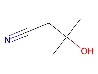 3-Hydroxy-3-methylbutanenitrile structure